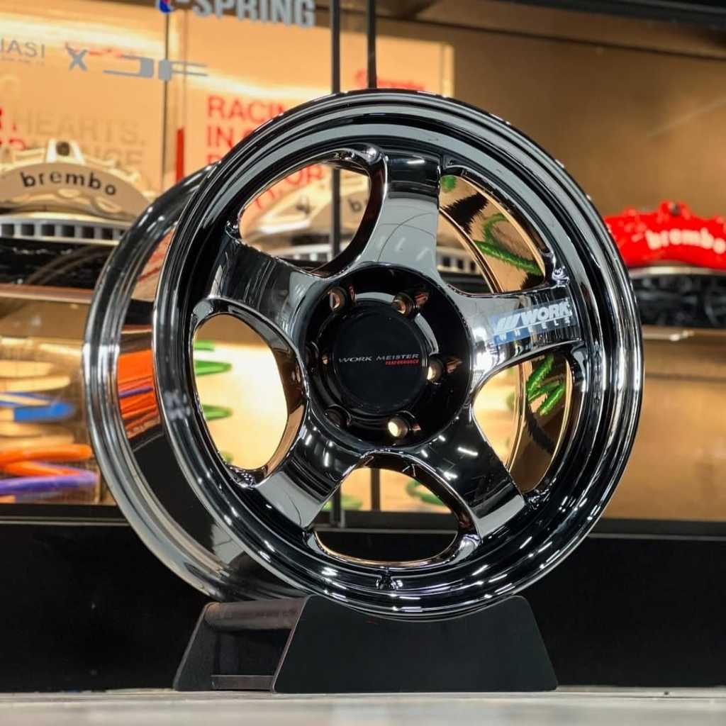 velg mobil ring 18 WORK MEISTER BLACK CROME R18 velg racing pajero Ford everest Strada triton Hilux 