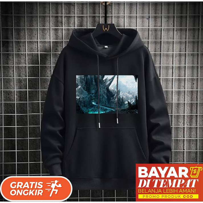 Sweater Hoodie Pria Wanita Original Branded Berkualitas Premium - Skull Imagine
