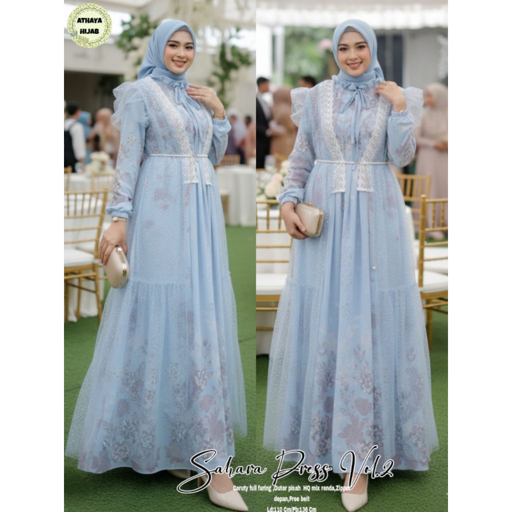 GAMIS LOVERA // ERICA // ELSSA SET// FREYA // SAHARA DRESS  BY ATHAYA HIJAB