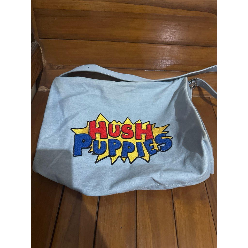 TAS KAIN Kombinasi KULIT Biru Muda HP