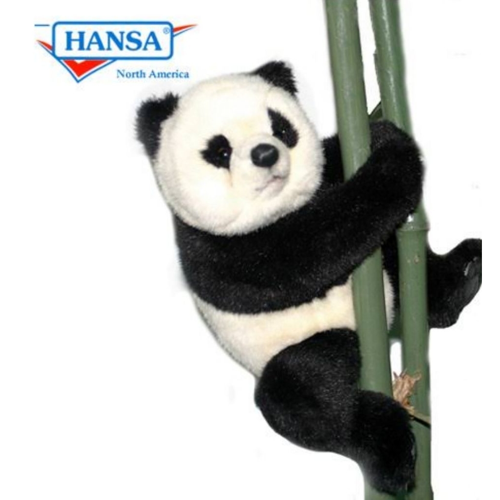 Boneka Panda Import U.S.A Original HANSA Toy Animal Soft Mirip Asli Second PL Preloved Plush Stuffed