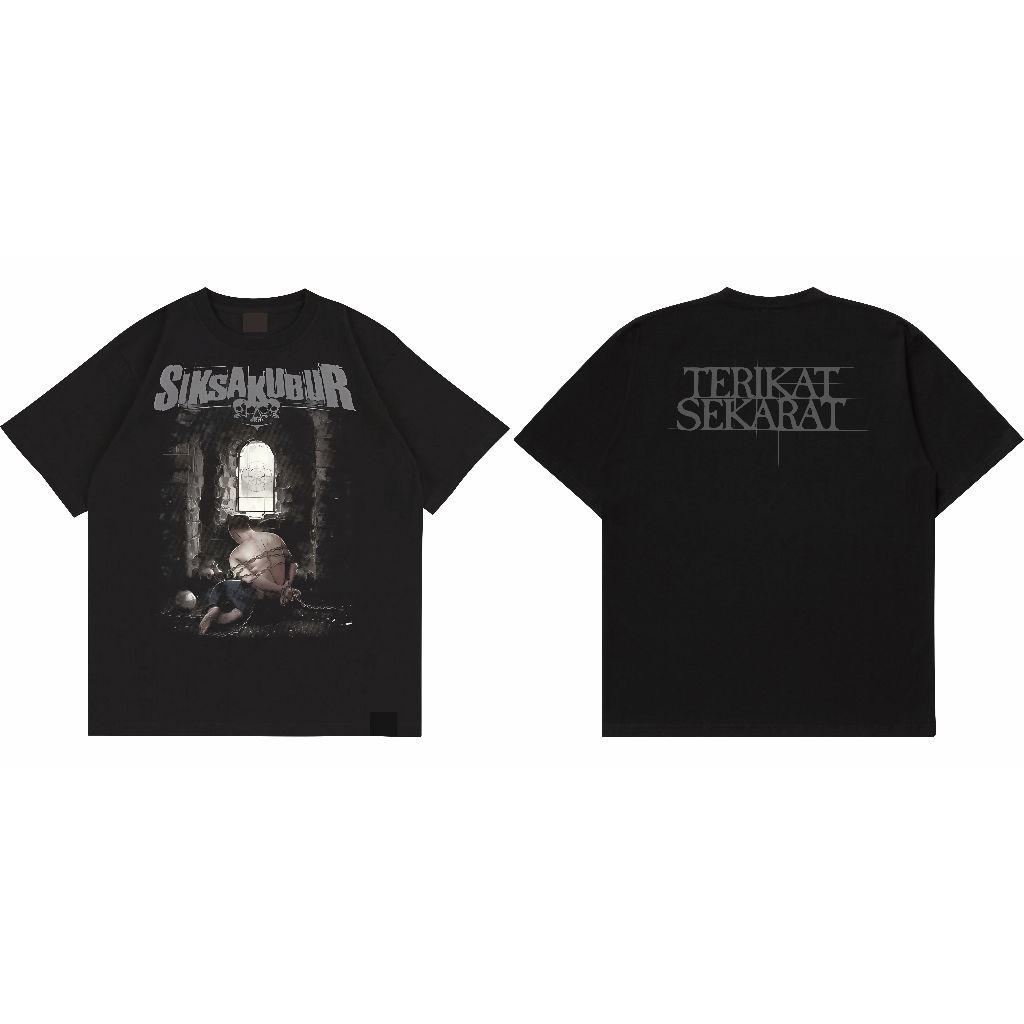 Kaos Band Siksa Kubur - Terikat Sekarat / Tshirt Musik Rock Metal