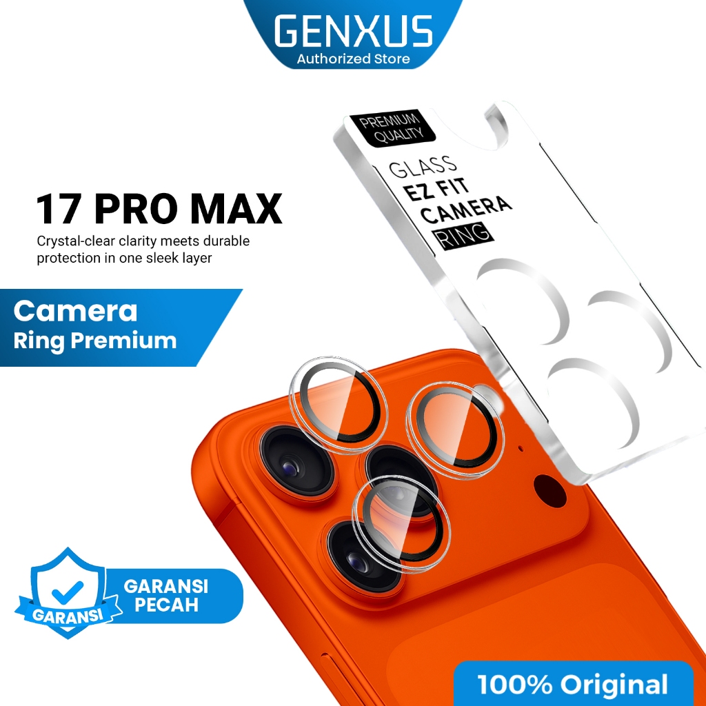 Genxus Lens Camera Protector Ring for Iphone 13 17/16/15/14/13/12/11/X XS XR XSMAX PLUS PRO PROMAX A