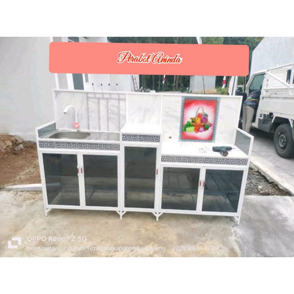 (KOTA SEMARANG & SEKITAR) RAK KOMPOR + WASTAFEL P5 / KITCHEN SET P5