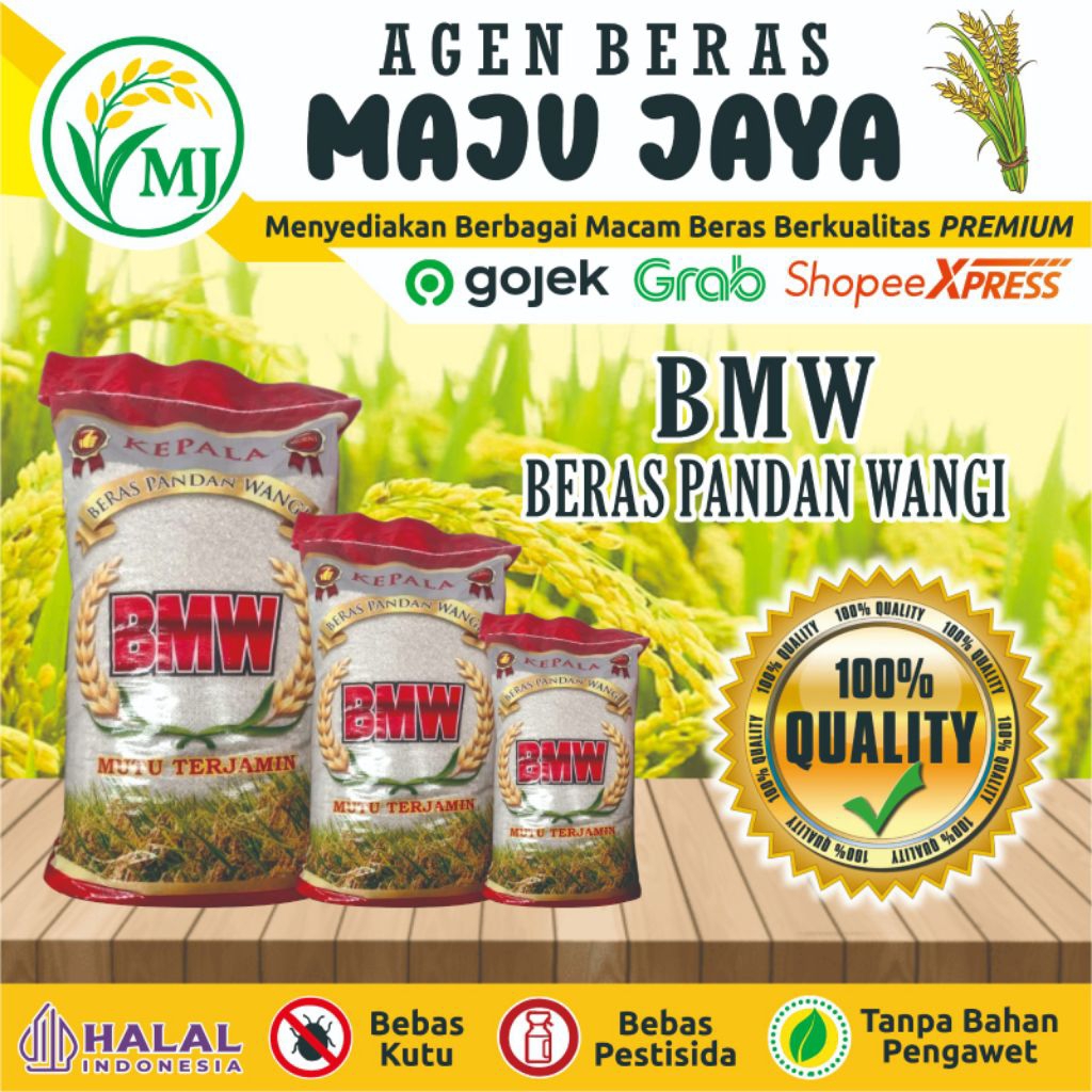 BERAS BMW MERAH PANDAN WANGI PULEN