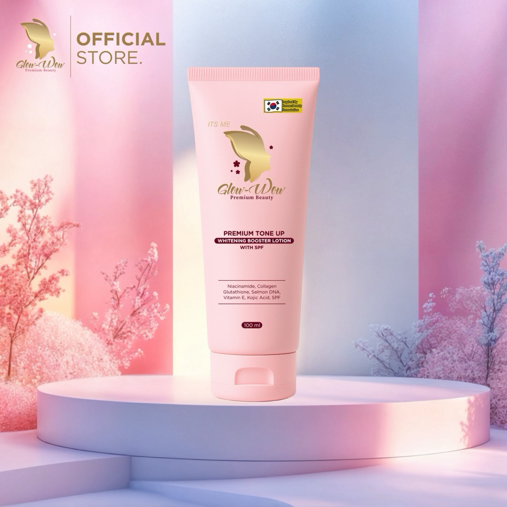Glow-Wow Premium Tone Up Whitening Booster Lotion with UV Filter. Inspired by Korean Beauty Formulat