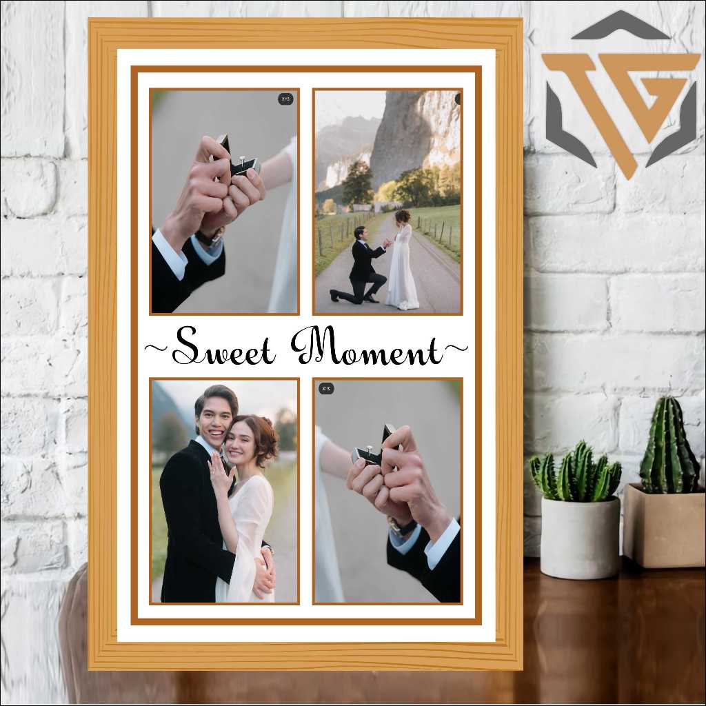 CETAK FOTO BINGKAI KAYU MDF UKURAN 17 R