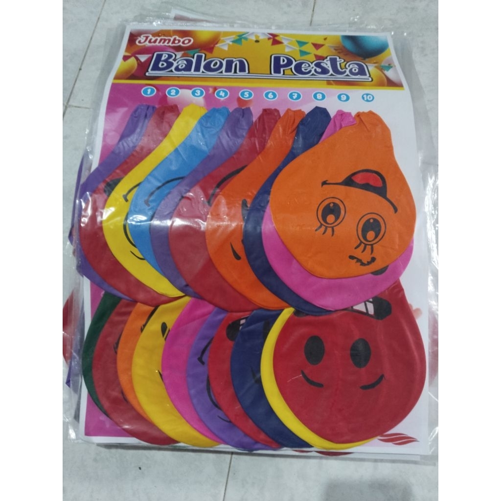 Balon jumbo 1 renteng isi 20