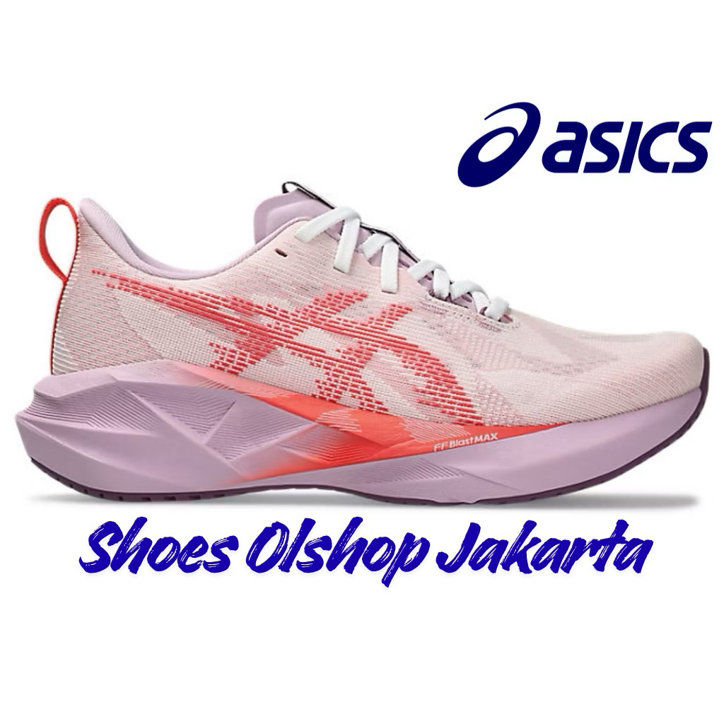 Sepatu Running Novablast 5 White/ Coral Reef