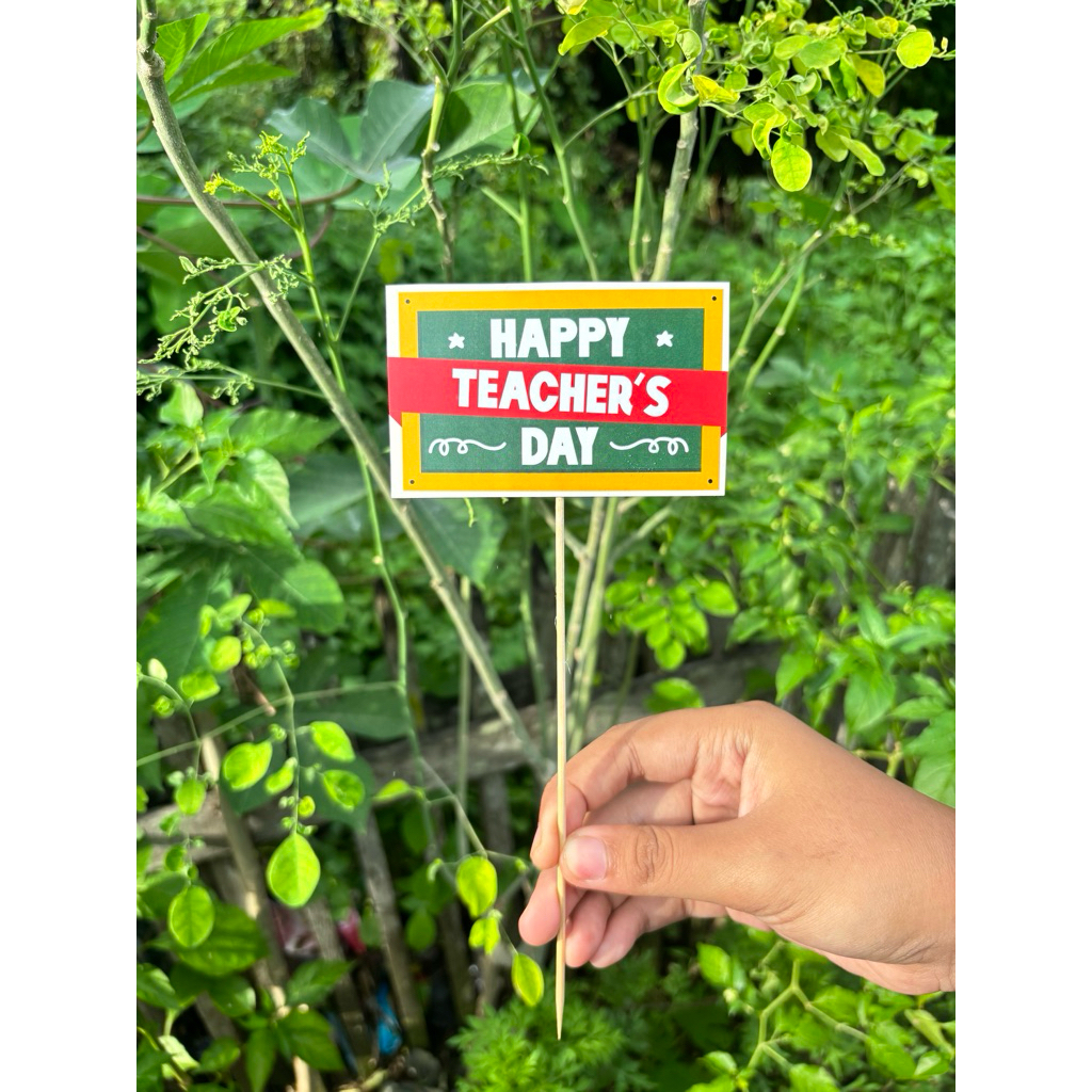 TOPPER HAPPY TEACHER DAY TULISAN HARI GURU