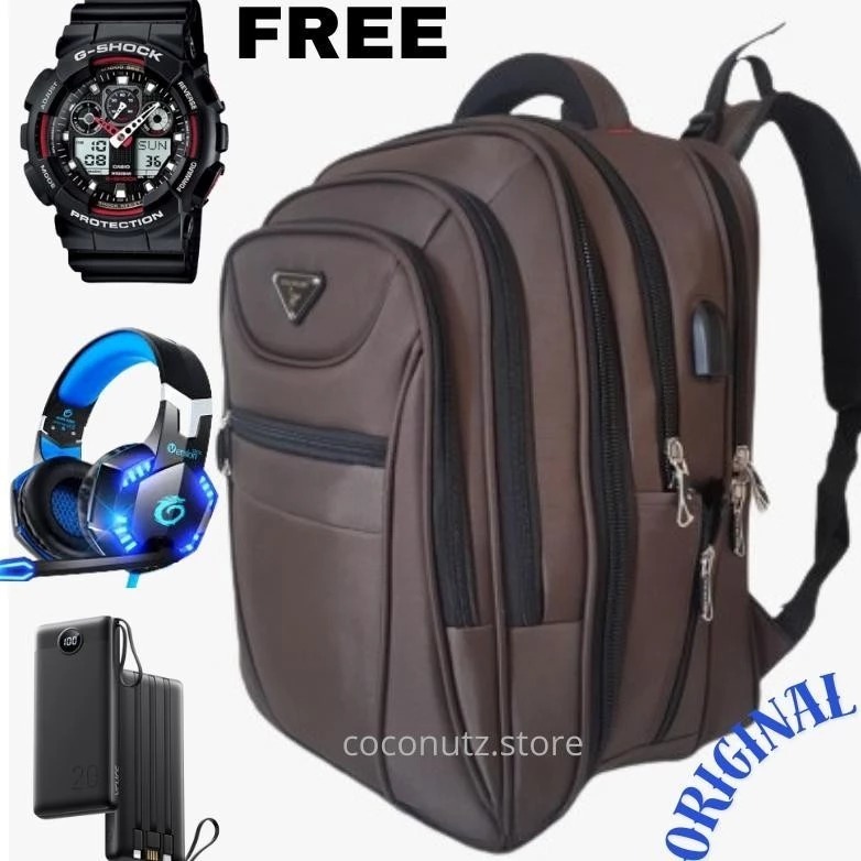 TAS RANSEL PRIA TERBARU Tas Import Backpack USB Charger Tas POLO Ransel POLO MILANO 88396-20inchi
