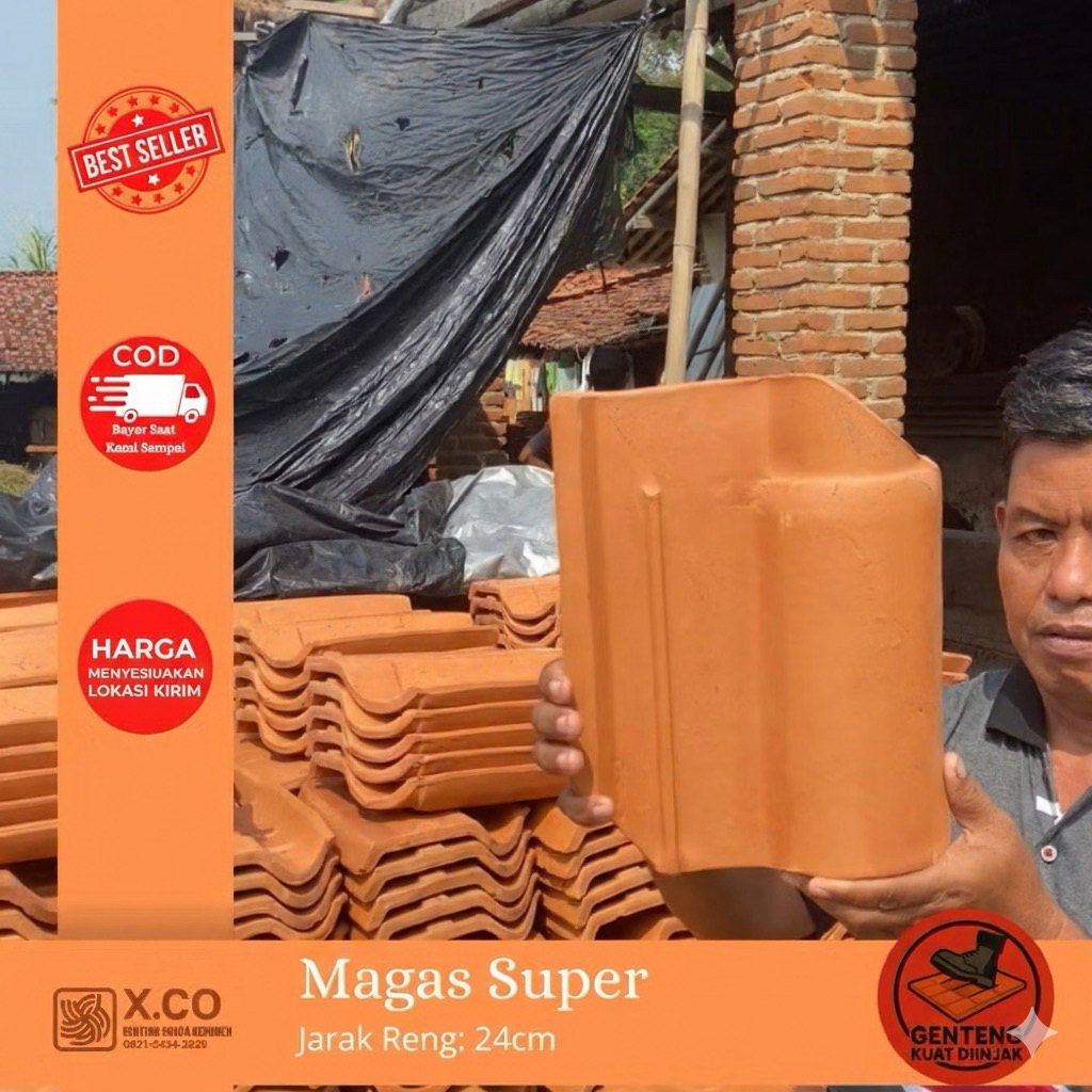 Genteng Magas Super Sokka Kebumen Kualitas no 1 tahan injak