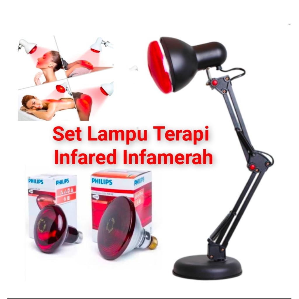 Lampu Infrared Philips 100 Watt Lampu Terapi Kesehatan Alat fisioterapi set Lampu Terapi infra red i