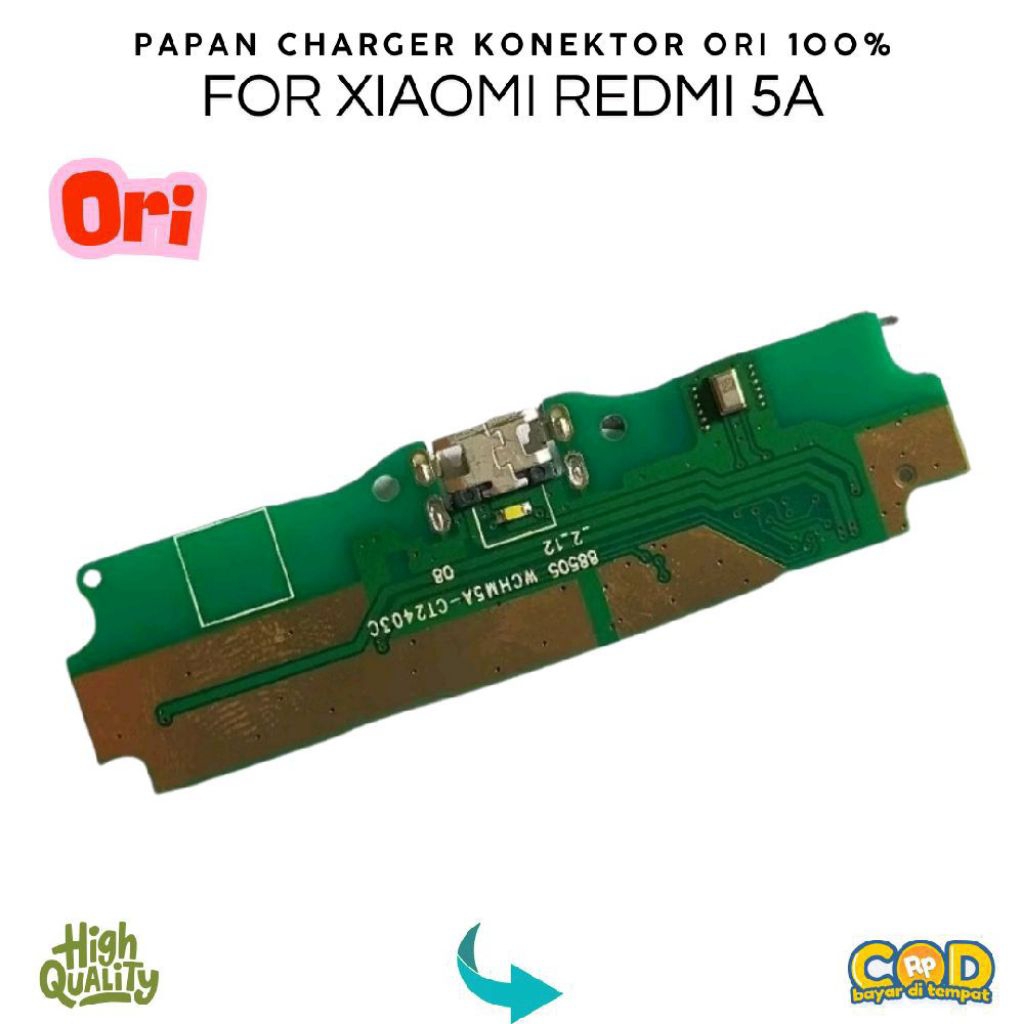 Fleksibel Papan Cas Konektor Flexibel Untuk Hp Xiaomi Redmi 5A Connektor Charger Ori+Ic 100%