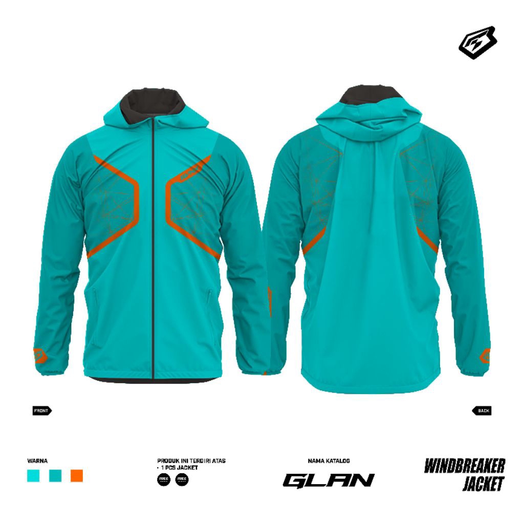 JAKET WATERPROOF GLAND SERIES JAKET WONDBREAKER SVNX
