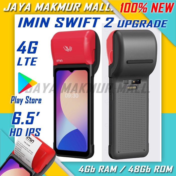 Mesin Kasir Android IMIN Swift 2  4G LTE 2Gb Ram/16Gb Rom | 4Gb Ram/48Gb Rom (Upgrade) Play Store | 