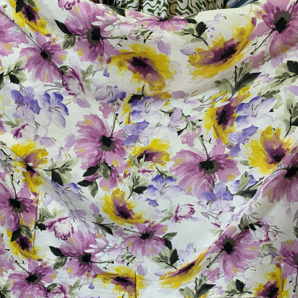 Kain Katun Rayon Viscose Premium | katun rayon | rayon motif | Rayon premium | Daster | Kemeja | Piy