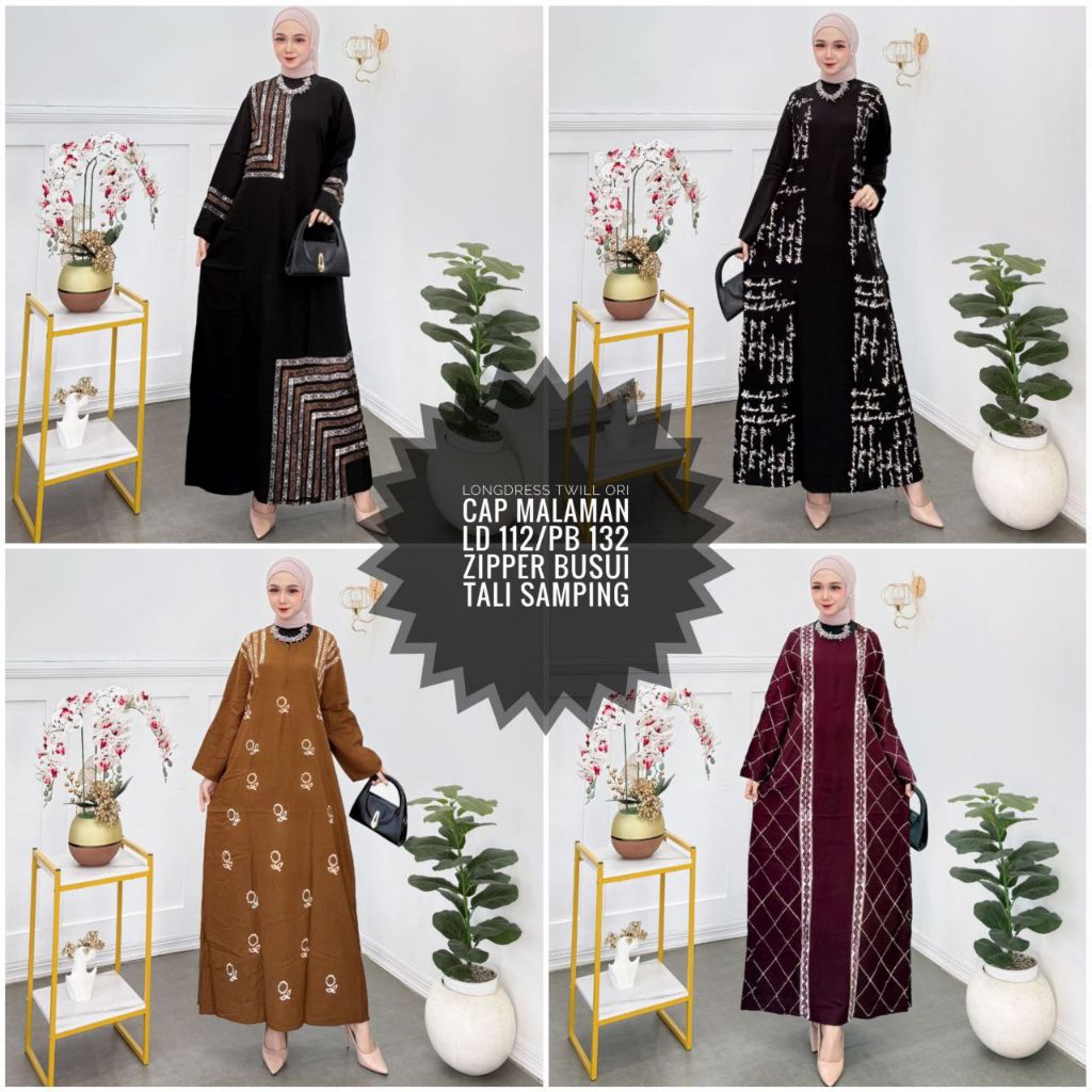 LOONGDRESS TWILL ORI CAP MALAMAN | GAMIS TWILL ORI BUSUI FRENDLY | DASTER BATIK PEKALONGAN | GAMIS T