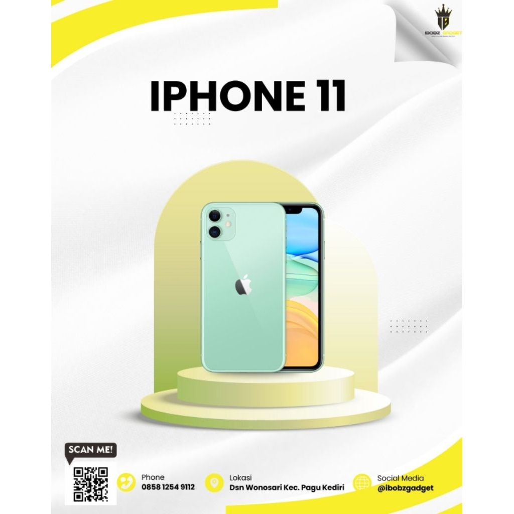 IPHONE 11 64GB SECOND IBOX GARANSI RESMI