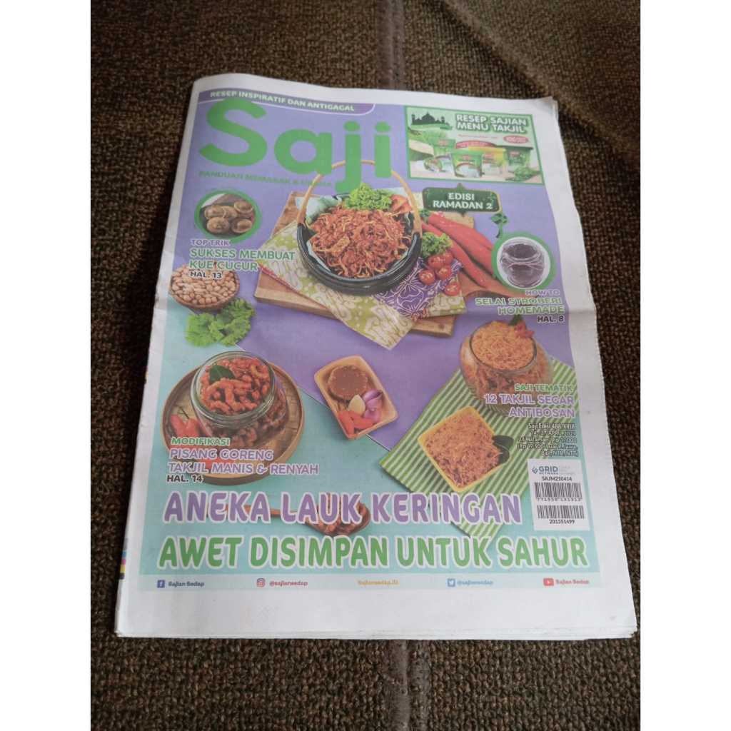 Tabloid Saji Aneka Lauk Keringan untuk Sahur