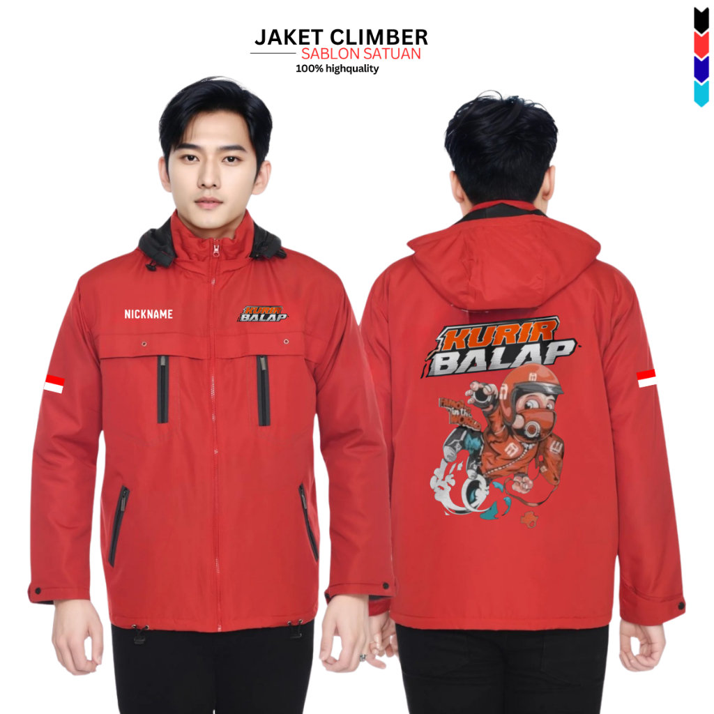 Jaket SHPFOOD Kurir Balap Jaket Motor Windbreaker Ojek Online Custome Jaket Kurir