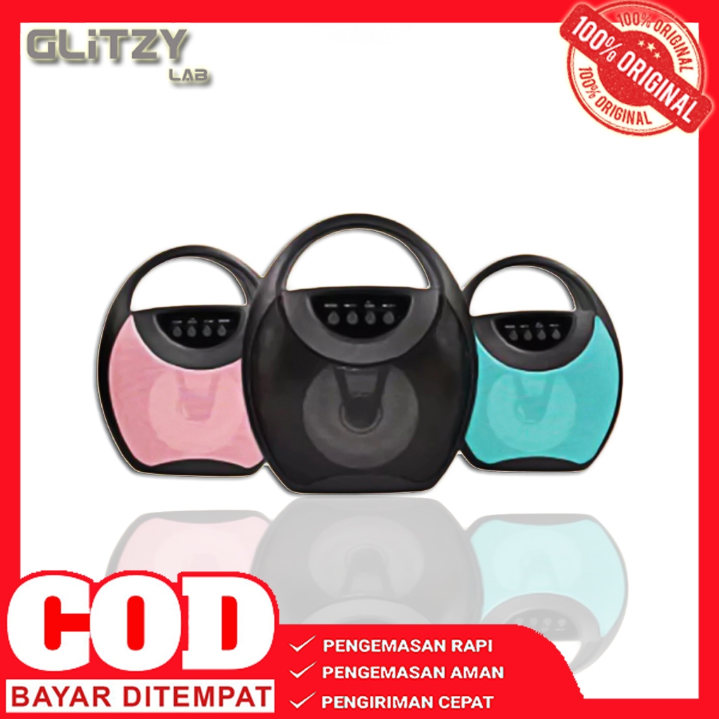 Speaker Bluetooth Fojax Karaoke Super Bass Portable FJ-1314DW - Glitzy