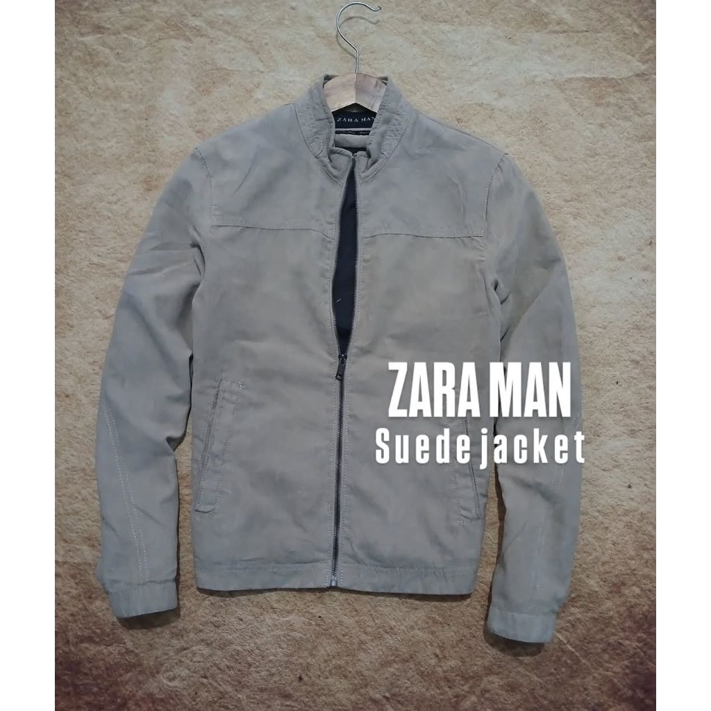 Jaket casual keren ZARA MAN bahan suede second/bekas/preloved