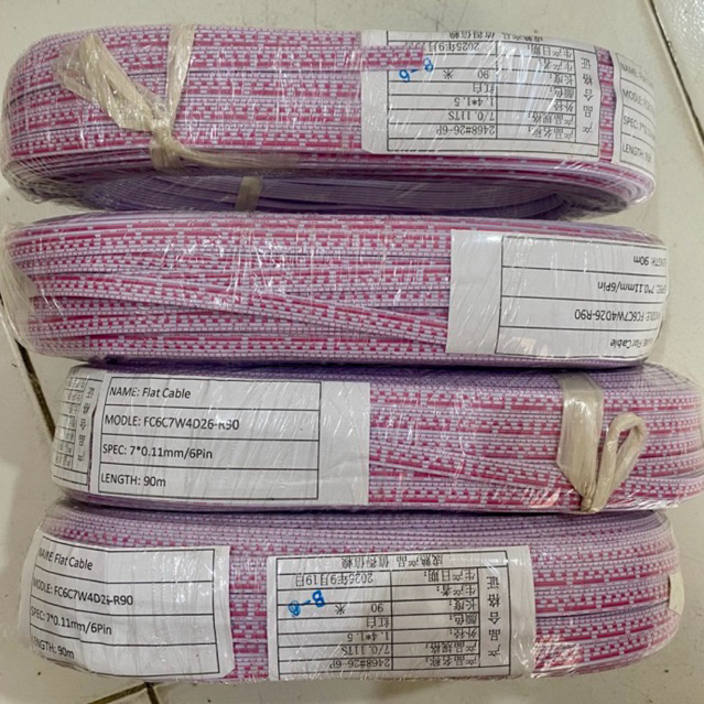 KABEL PITA 6 Pin KABEL PELANGI ISI 6 BAGUS 90M