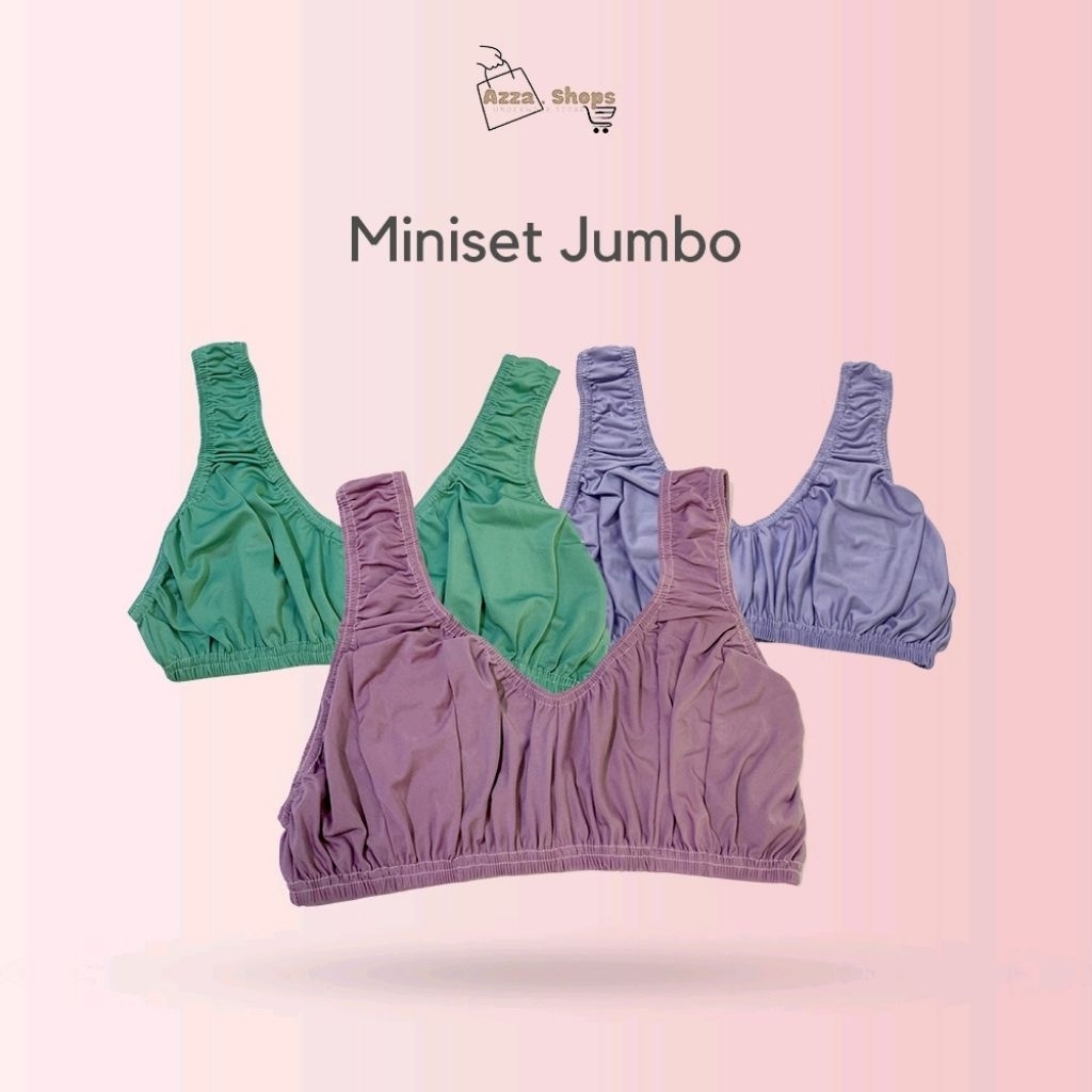 Miniset jumbo ibu menyusui isi 5 Pcs Miniset XXL Super Jumbo BB 65-95 KG Keatas Untuk LD 120-150 CM 