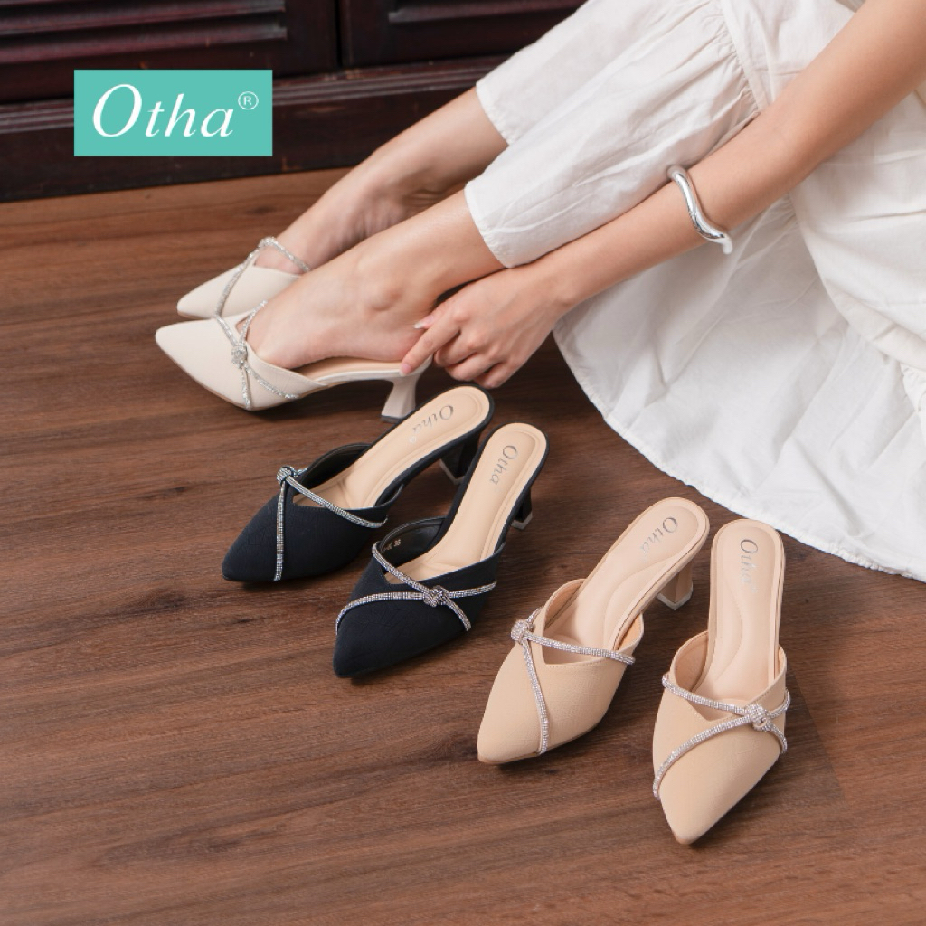Otha Shoes H1039 OMS - Sepatu Heels Wanita Tinggi Hak 6 cm