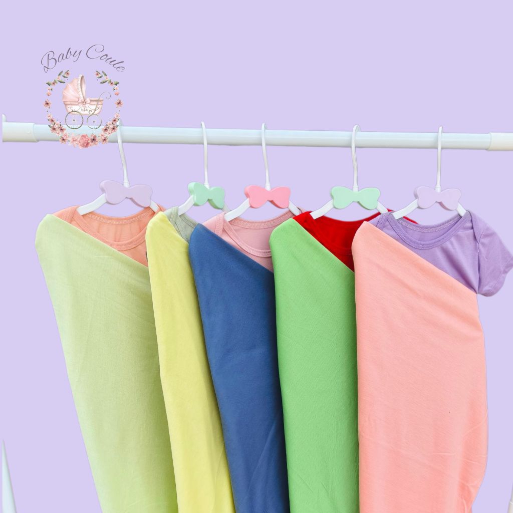 One Set Bedong + Jumper Polos Lengan Pendek