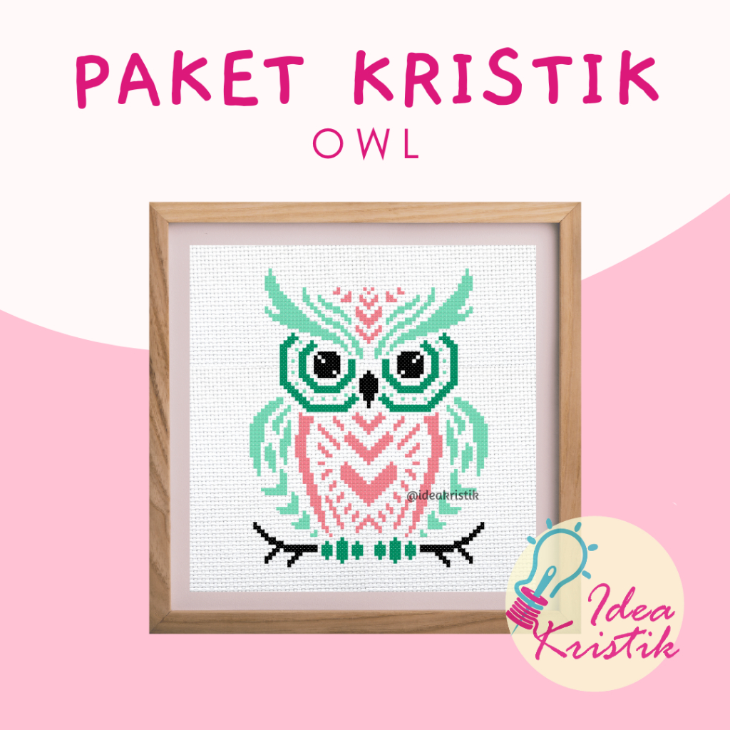Paket Sulam Kristik untuk Pemula Mudah OWL