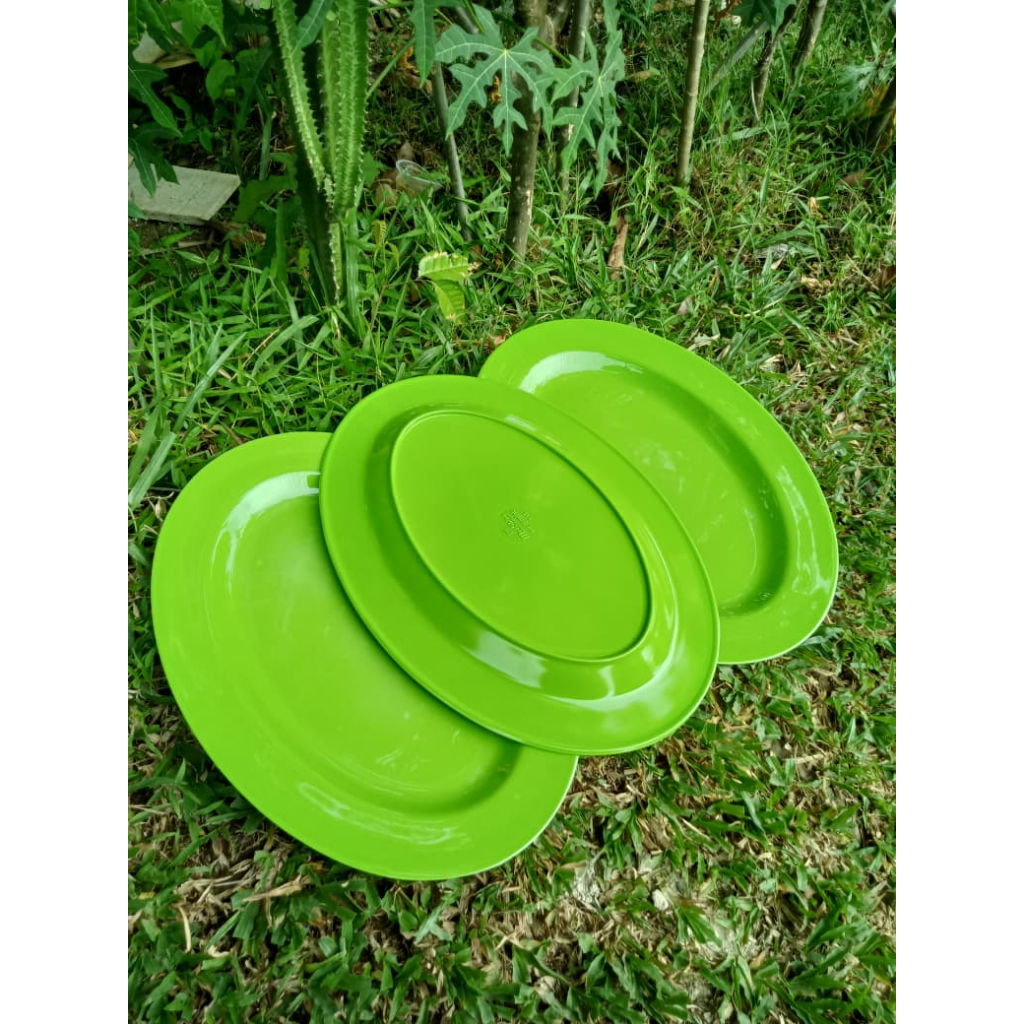 Piring Oval Melamin Jumbo / Piring Saji / Piring Melamine / SNI 814 / Piring Hidangan / Piring Besar