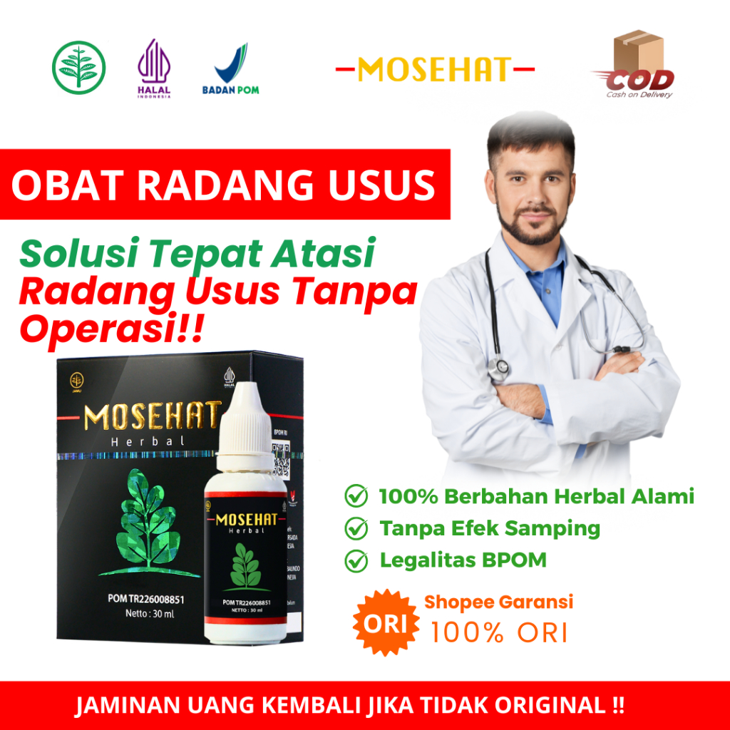 MOSEHAT Obat Radang Usus Ampuh dan Mujarab 100% Original