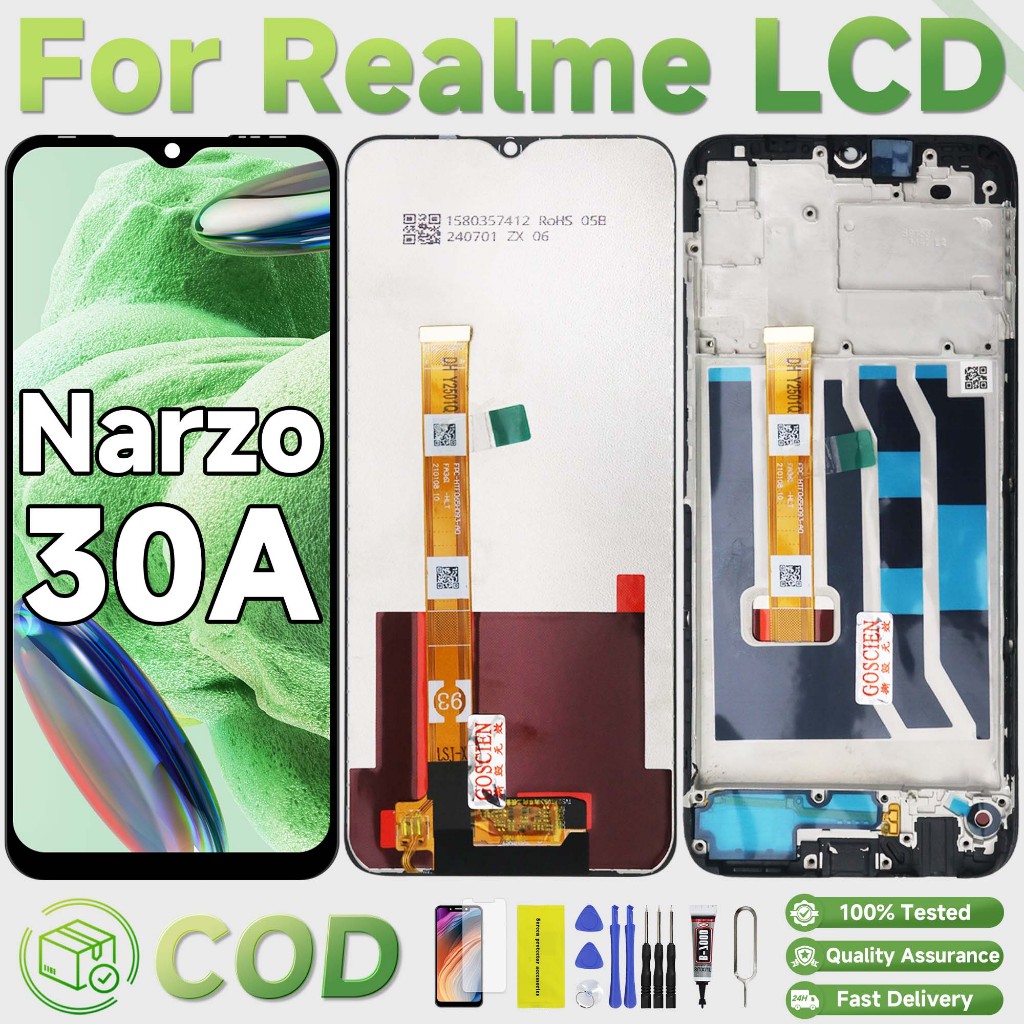LCD Original for OPPO REALME Narzo 30A RMX3171 FULLSET Touchscreen ORI