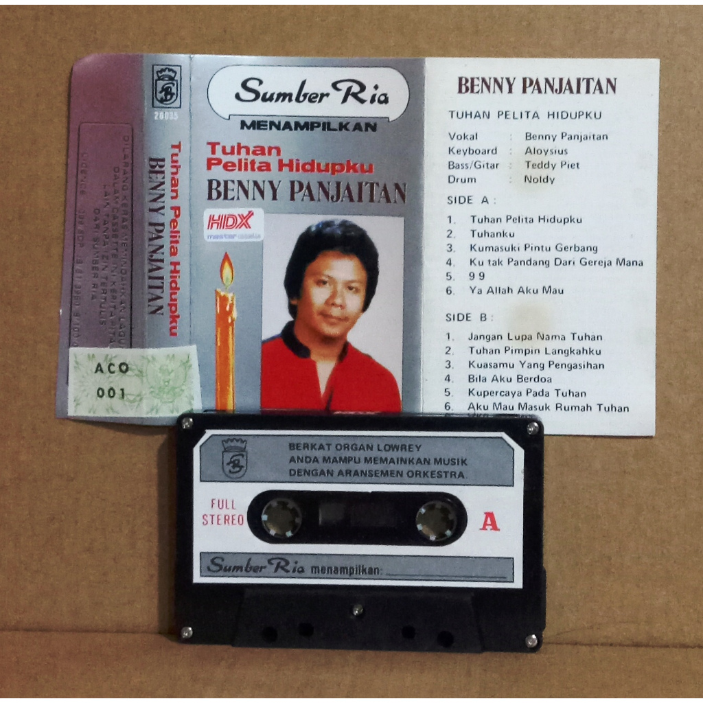 BENNY PANJAITAN - TUHAN PELITA HIDUPKU - Kaset