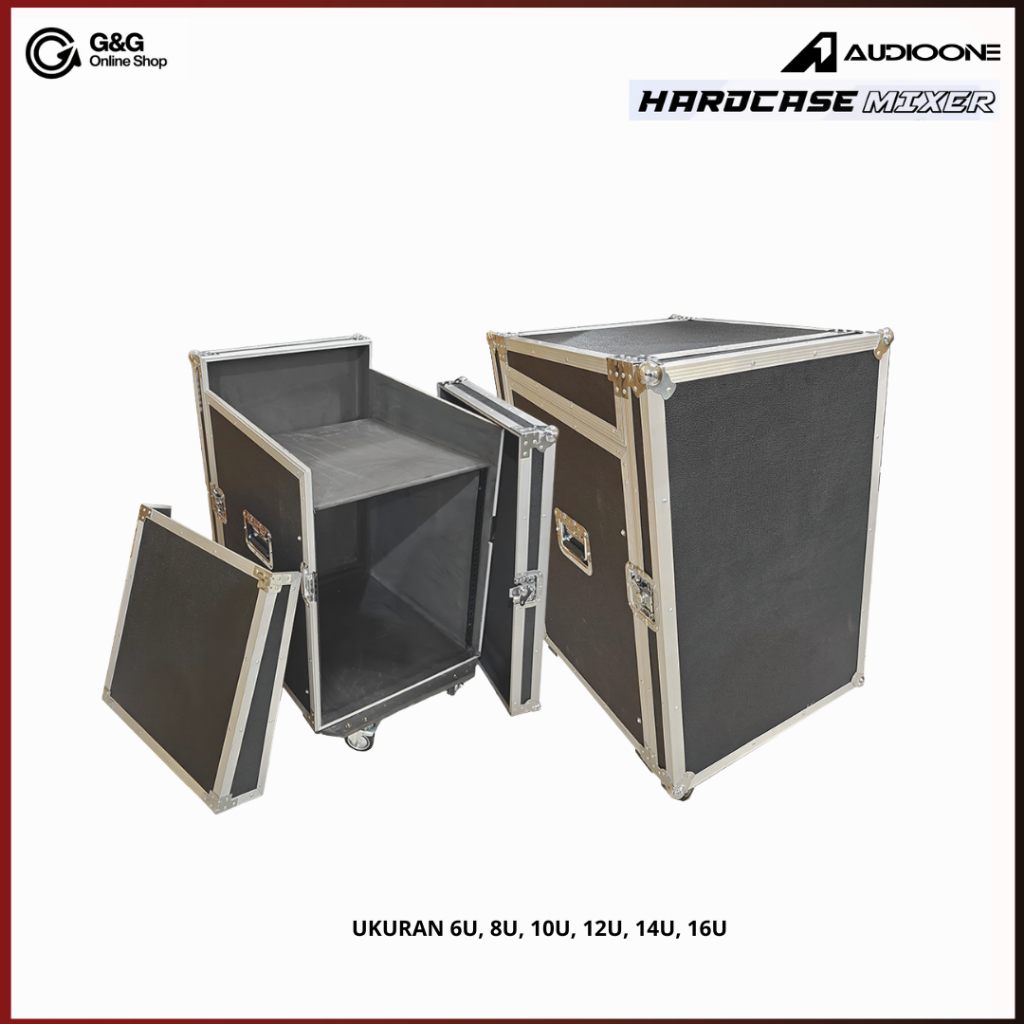 Box Hardcase Plus Mixer Ukuran 6u 8U 10U 12U 14U 16U Rak kotak Aksesoris Audio Sound System I GG