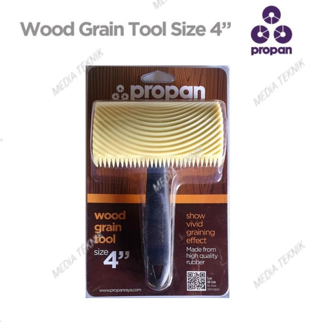 Kuas Cat Motif Serat Kayu Propan Wood Grain Tool 4 Inch