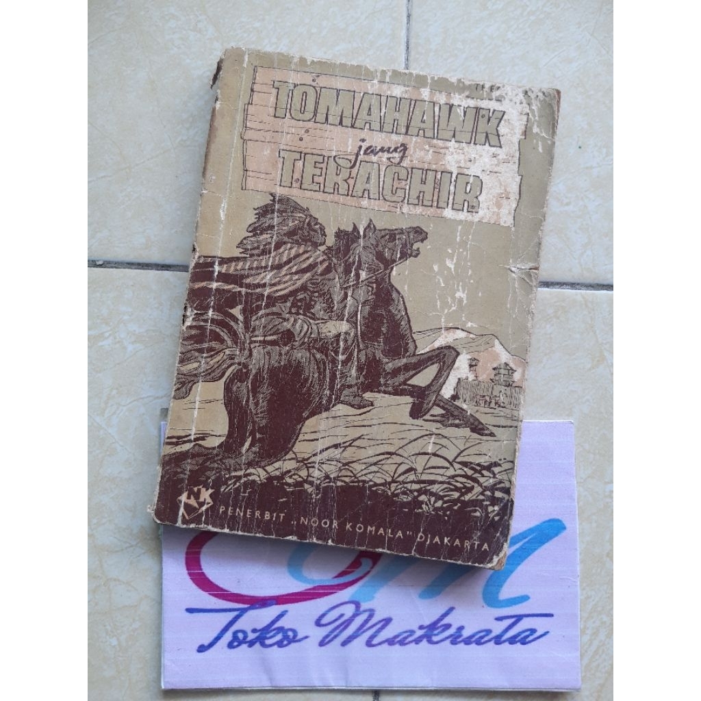 buku novel cowboy TOMAHAWK JANG TERACHIR jadul lawas langka lama