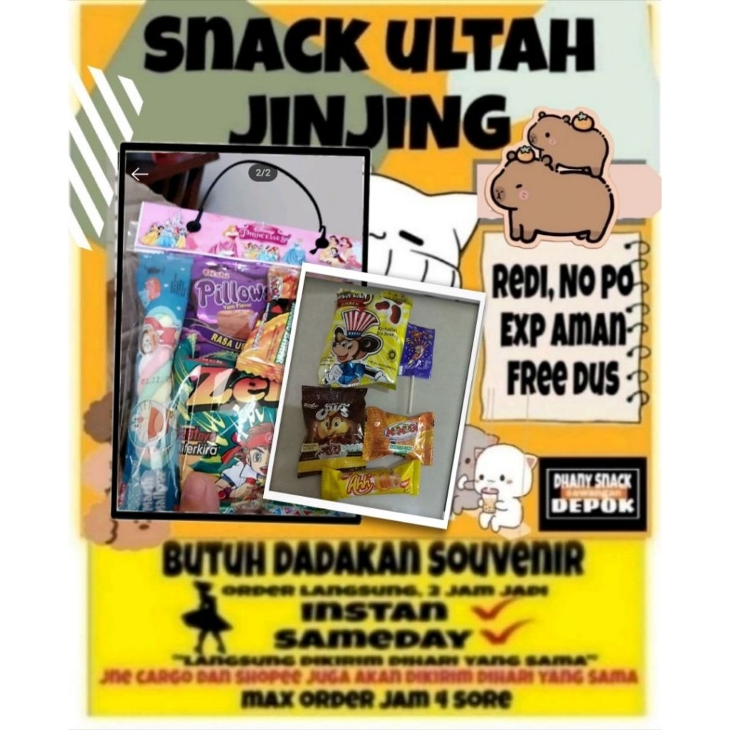 Paket snack ultah anak/paket snack ulang tahun anak/snack ultah/hampers ultah/paket thr/paket natal/