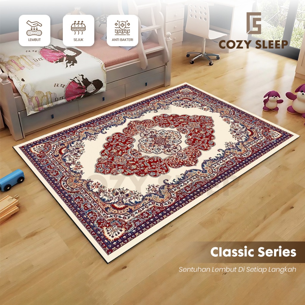 Karpet Turki Anti Slip | Karpet Lantai Modern Elegan Terlaris Karpet Turki Anti Slip – Motif Klasik 
