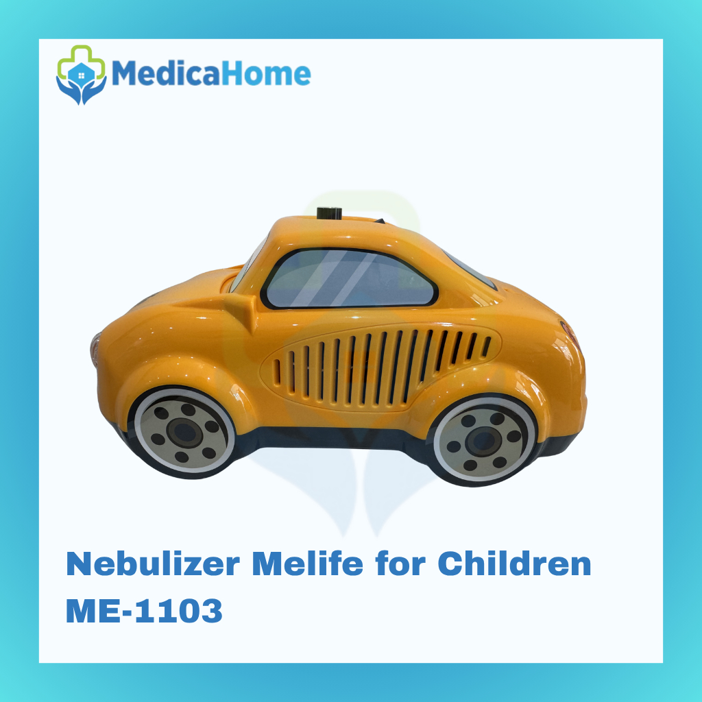 Melife Alat Terapi Pernapasan Compressor Nebulizer Anak Karakter Mobil (Car)
