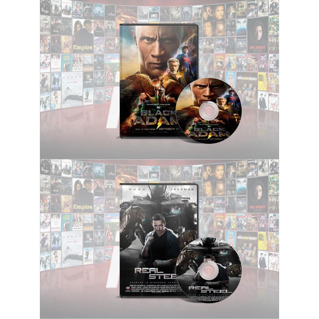 DVD Black Adam (2022) + DVD Real Steel (2011)