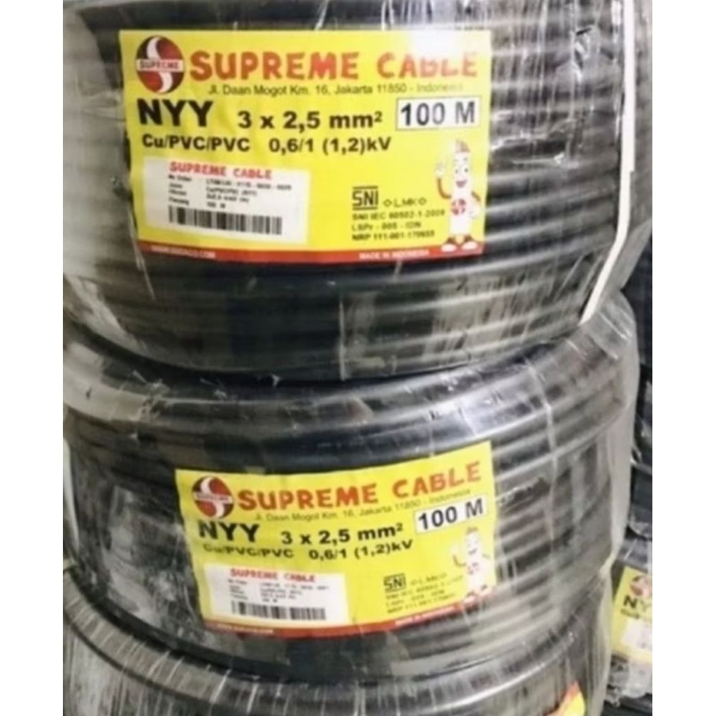 Kabel Supreme Nyy 3x2,5mm Ecer Per Meter