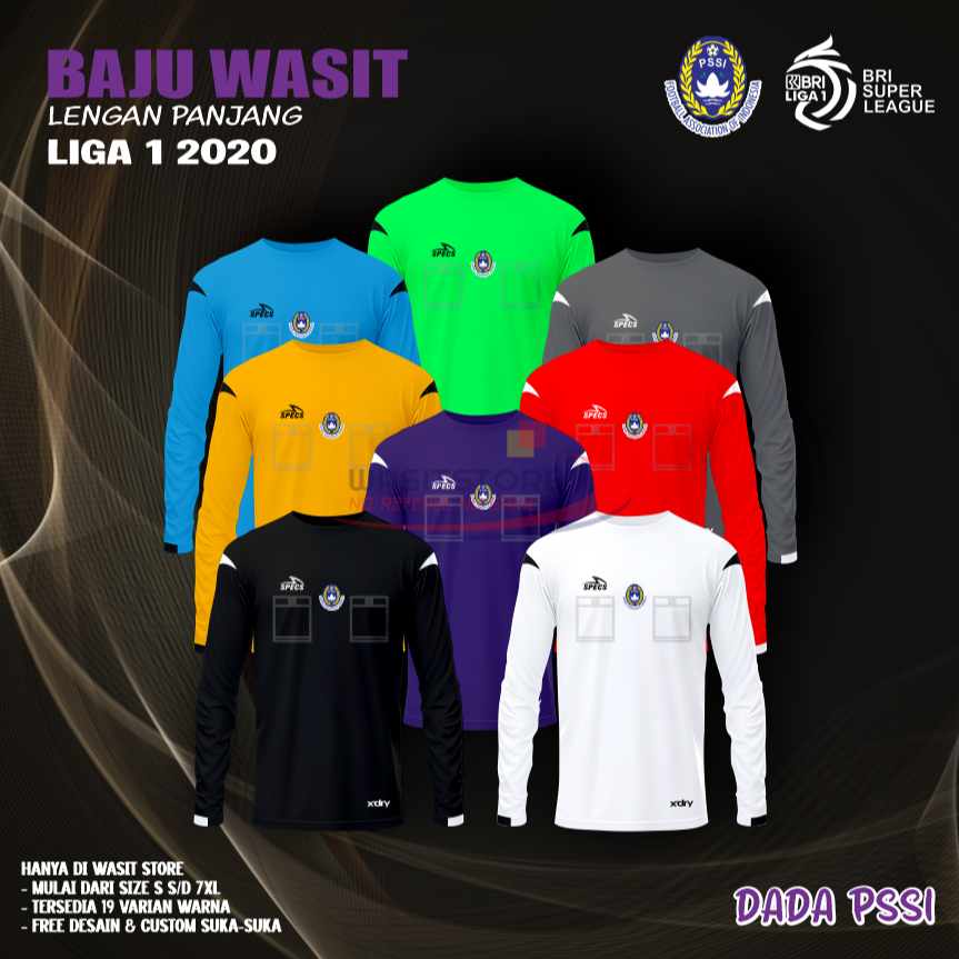BAJU WASIT LIGA 1 2020/ 2021  LENGAN PANJANG (DADA PSSI)