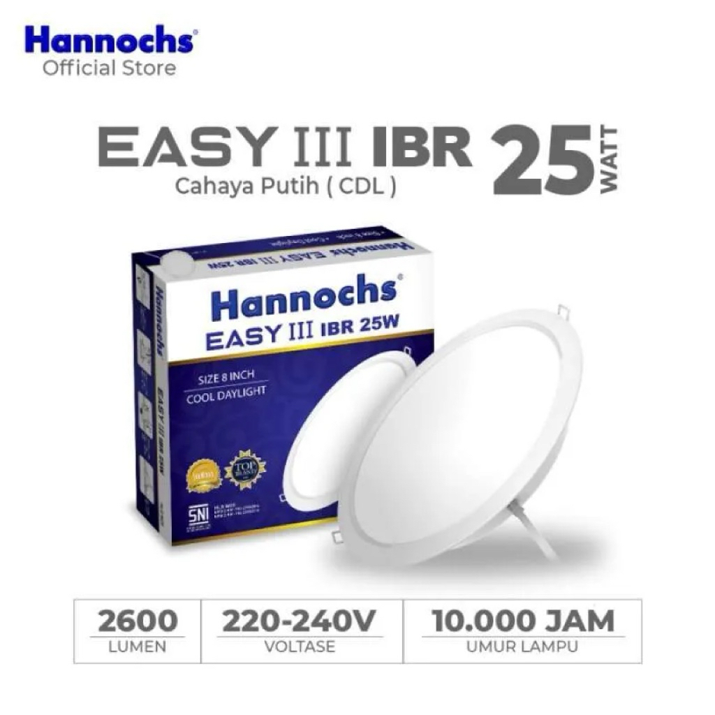 HANNOCHS EASY III IBR DOWNLIGHT 25 WATT PUTIH
