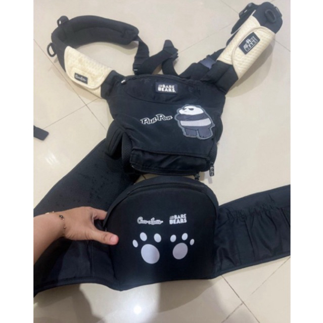 (PRELOVED) 8 in 1 Hipseat Carrier Cocolatte We Bare Bears