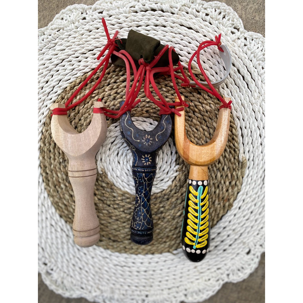 Mainan Anak Ketapel Kayu Tradisional Mahoni Kuat