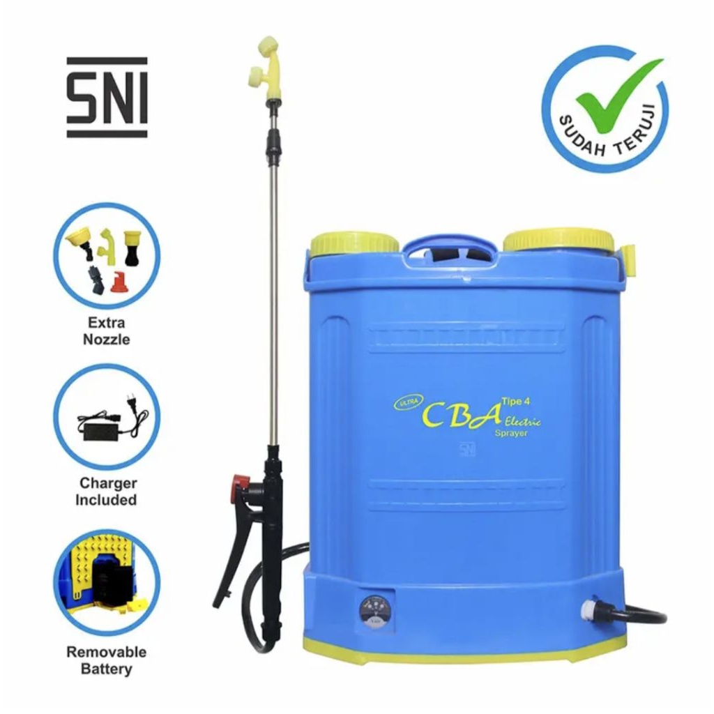 Sprayer Elektrik CBA Tipe 4 16 Liter ORIGINAL - Tangki Semprot Cas Otomatis Pertanian Kuat