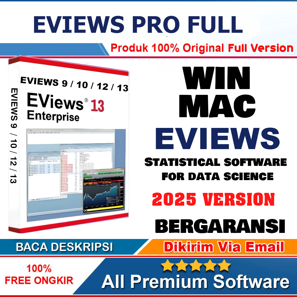 Eviews 14 / Eviews 13 / Eviews 12 / Eviews 10 / Eviews 9 / Eviews Enterprise / Eviews Statistik / Ev
